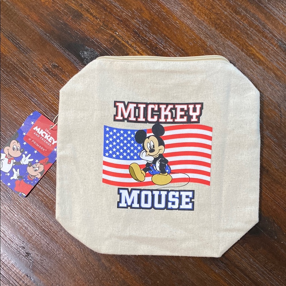 Disney Mickey and Friends Primark travel bag Blue and Red Tag